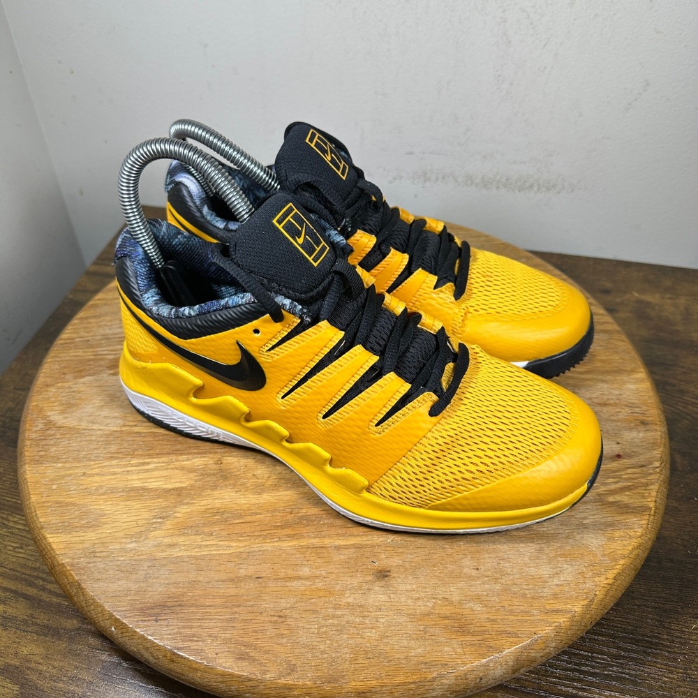 Nike Court Air Zoom Vapor X Yellow Black Tennis Shoes AR8851-700 Womens 7
